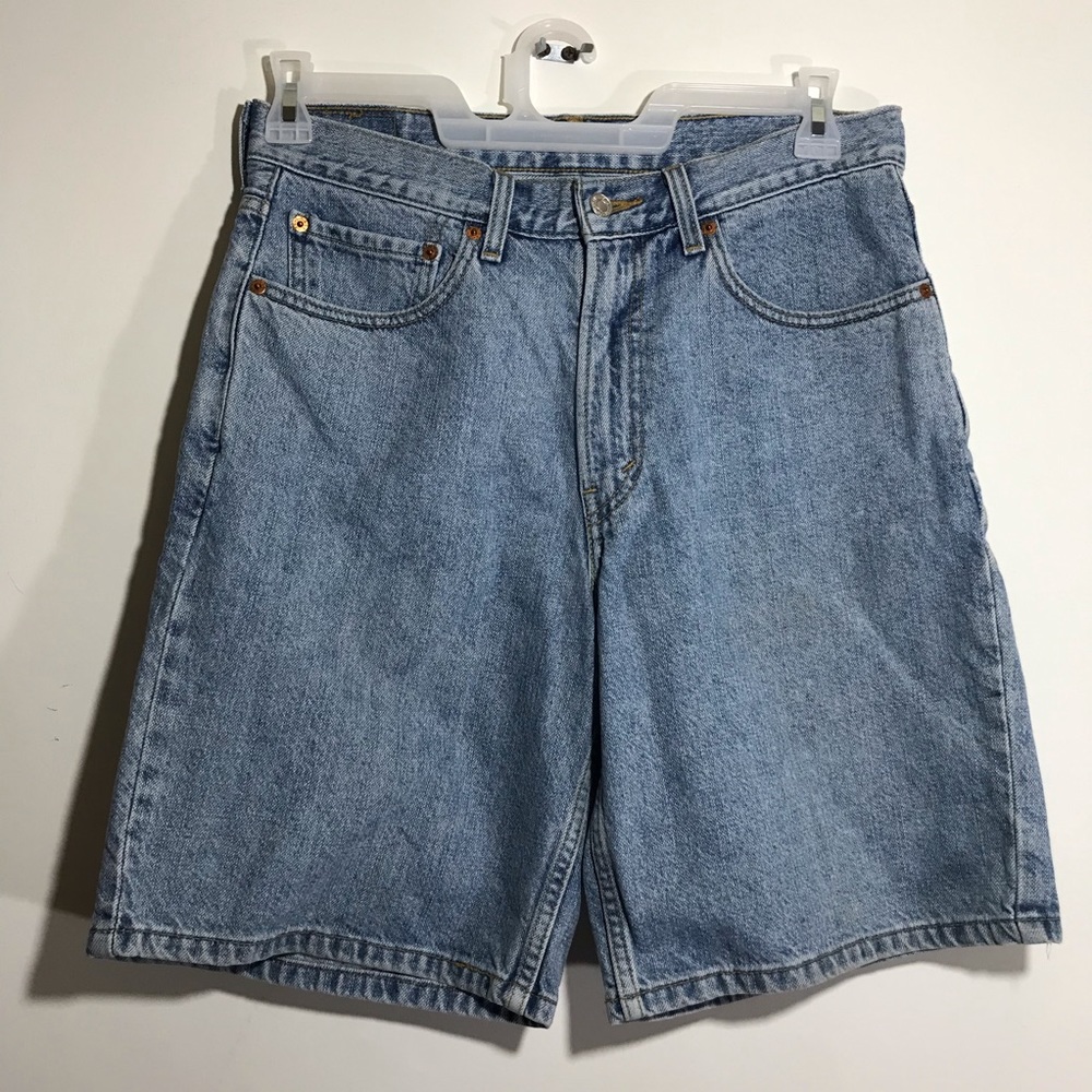 Levis 550 Women Jean Shorts W32 Light Wash Relaxed